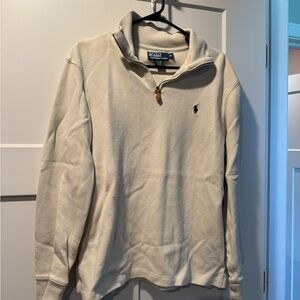 Ralph Lauren Cream Zip-Up Men's Sweater